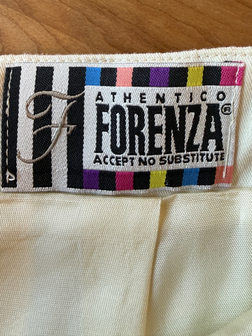 Vintage Forenza Cream Pleated Skirt Sz 10 Lined 80s Made in USA The Limited prep